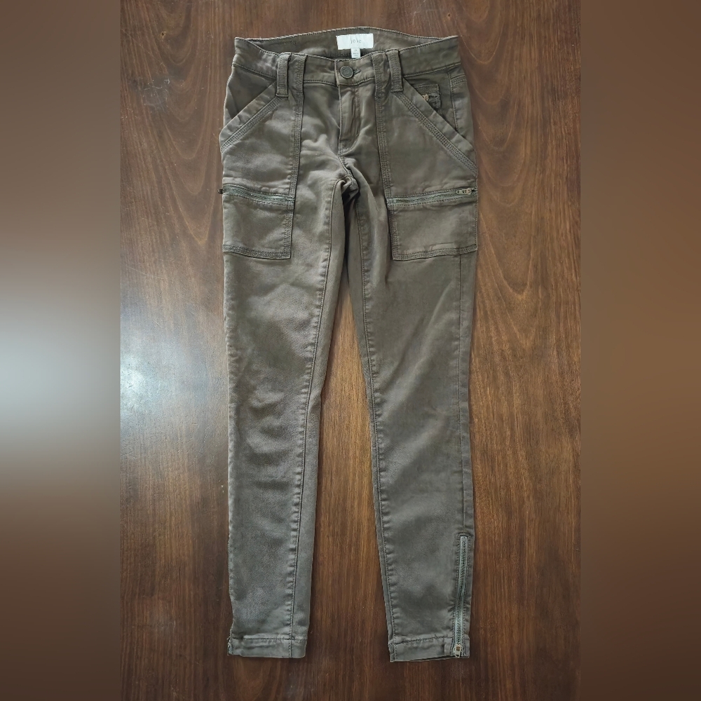 Joie Womans Size 24‎ Brown Park High Rise Skinny Utility Pants